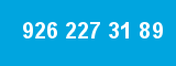 926 227 31 89